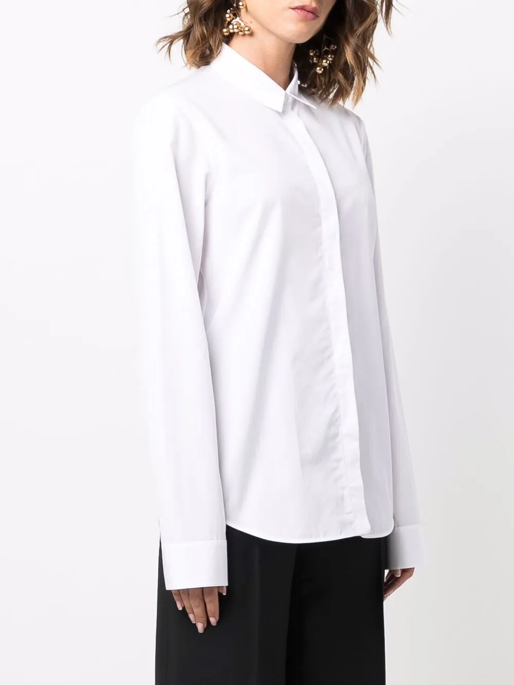 фото Jil sander рубашка с потайной застежкой