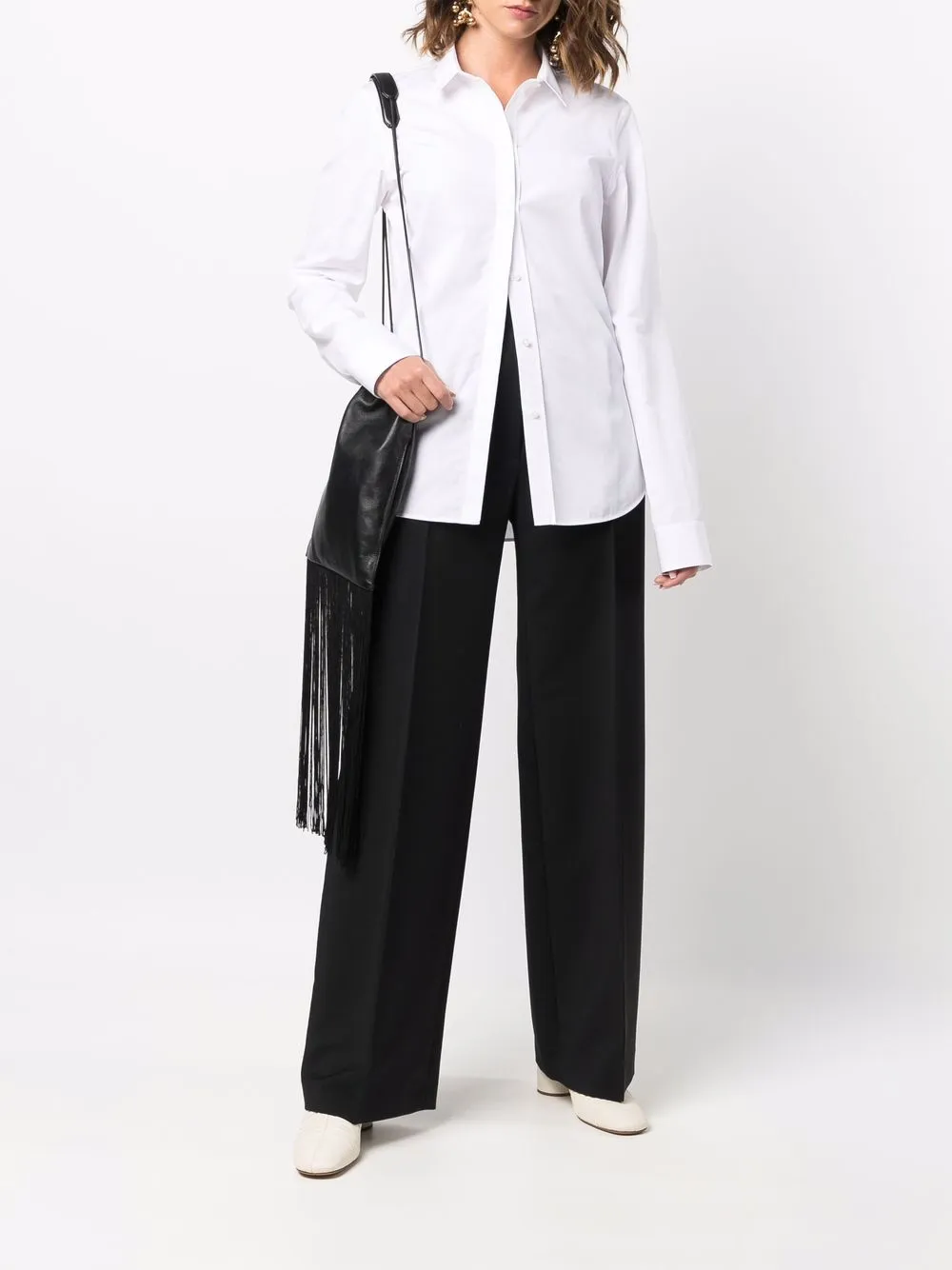 фото Jil sander рубашка с потайной застежкой