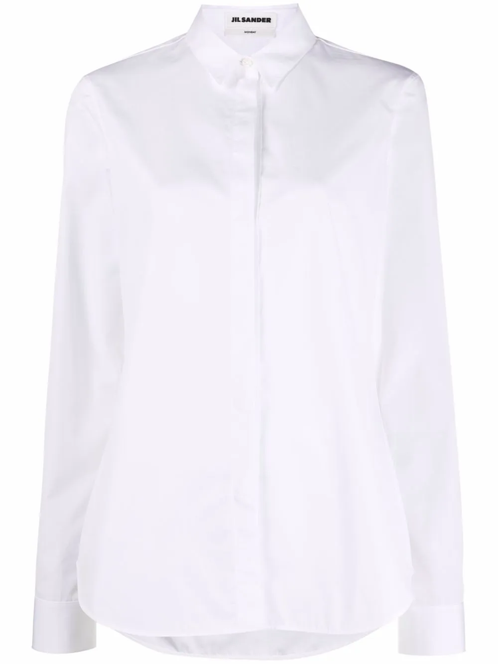 фото Jil sander рубашка с потайной застежкой