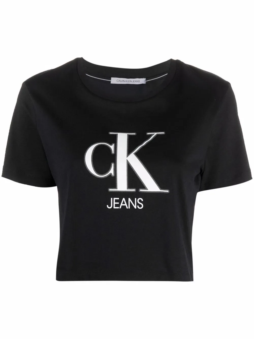 фото Calvin klein jeans укороченная футболка с логотипом