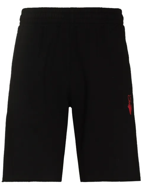 Off-White Starred Arrow print track shorts