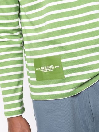 stripe-print T-shirt展示图