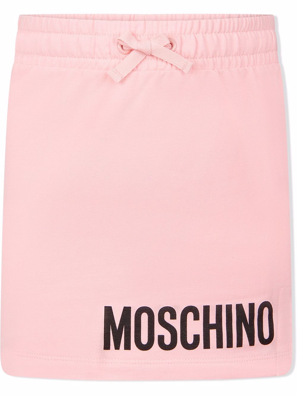 

Moschino Kids falda con logo estampado - Rosado