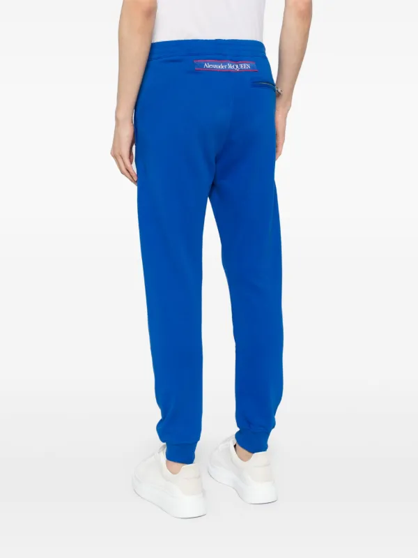 Alexander McQueen logo-tape Detail Track Pants | Blue | FARFETCH
