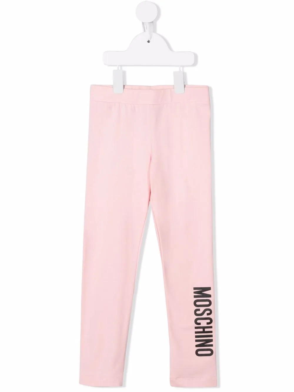 Image 1 of Moschino Kids logo-print stretch-cotton leggings