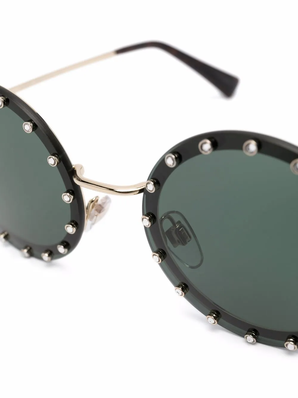 фото Valentino eyewear солнцезащитные очки в круглой оправе