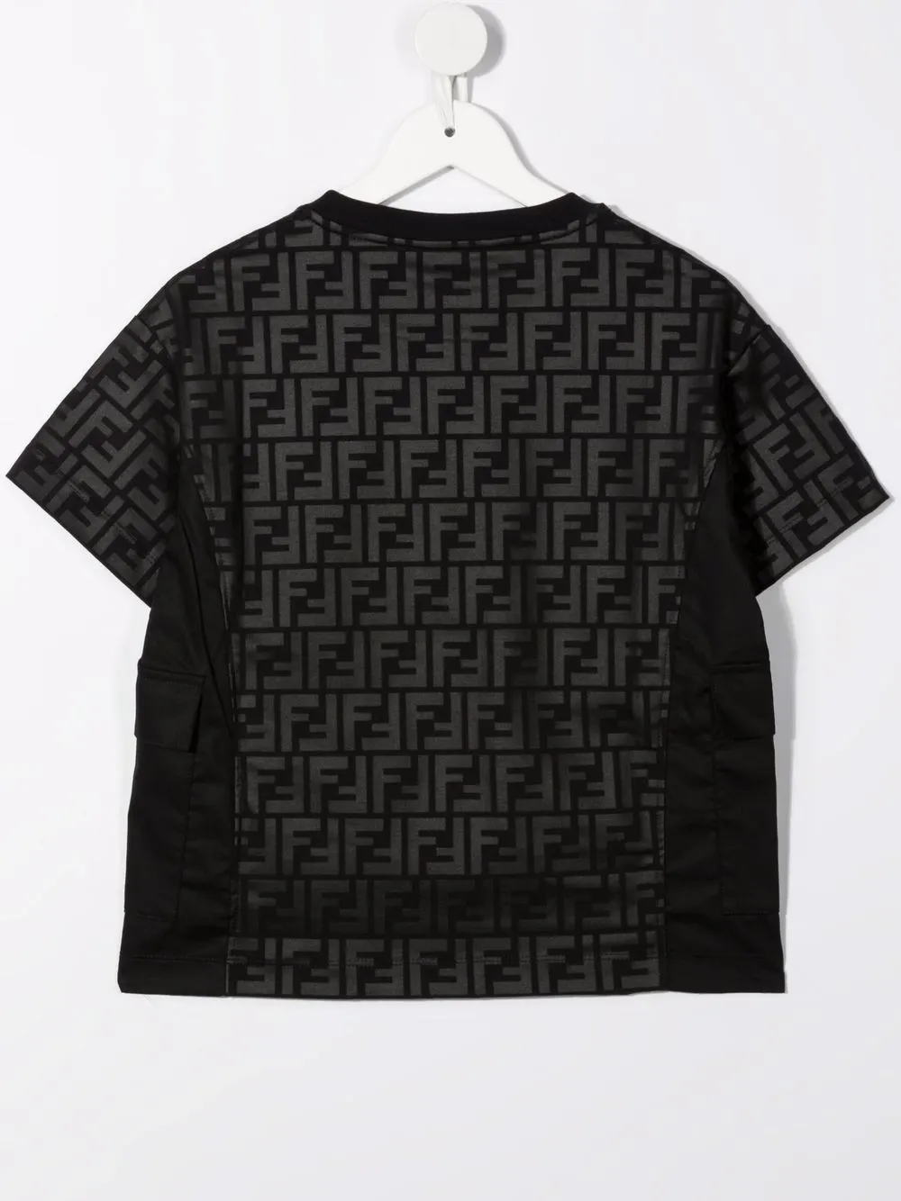 фото Fendi kids футболка с монограммой