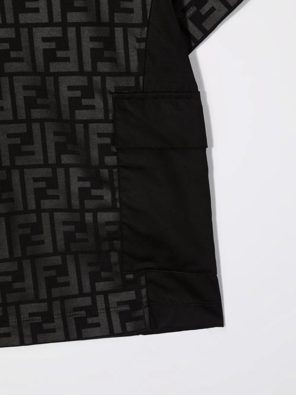 фото Fendi kids футболка с монограммой