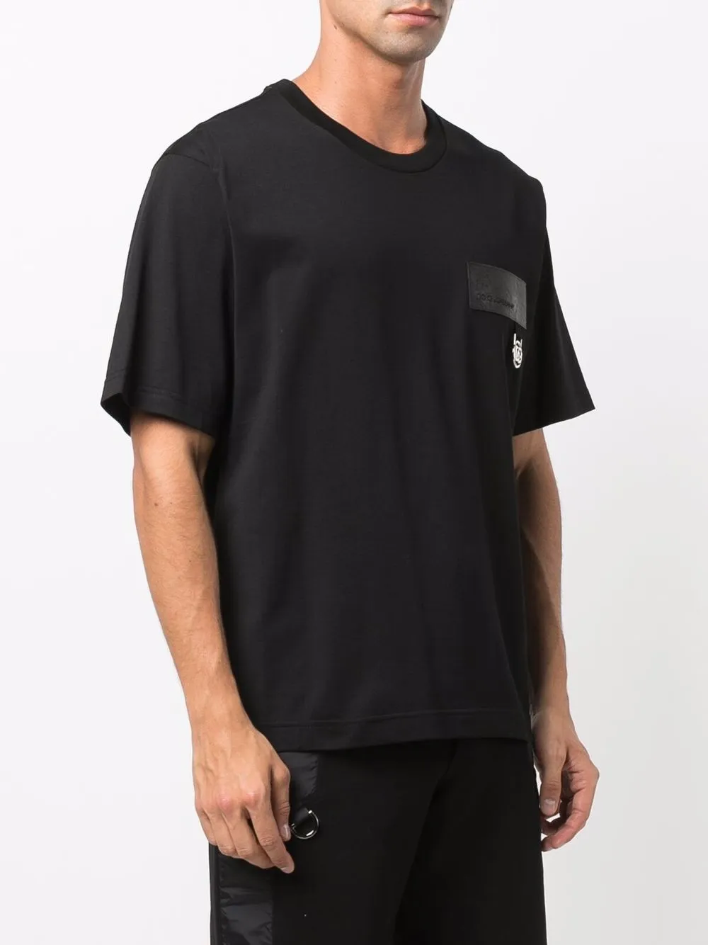 фото Dolce & gabbana футболка с нашивкой-логотипом