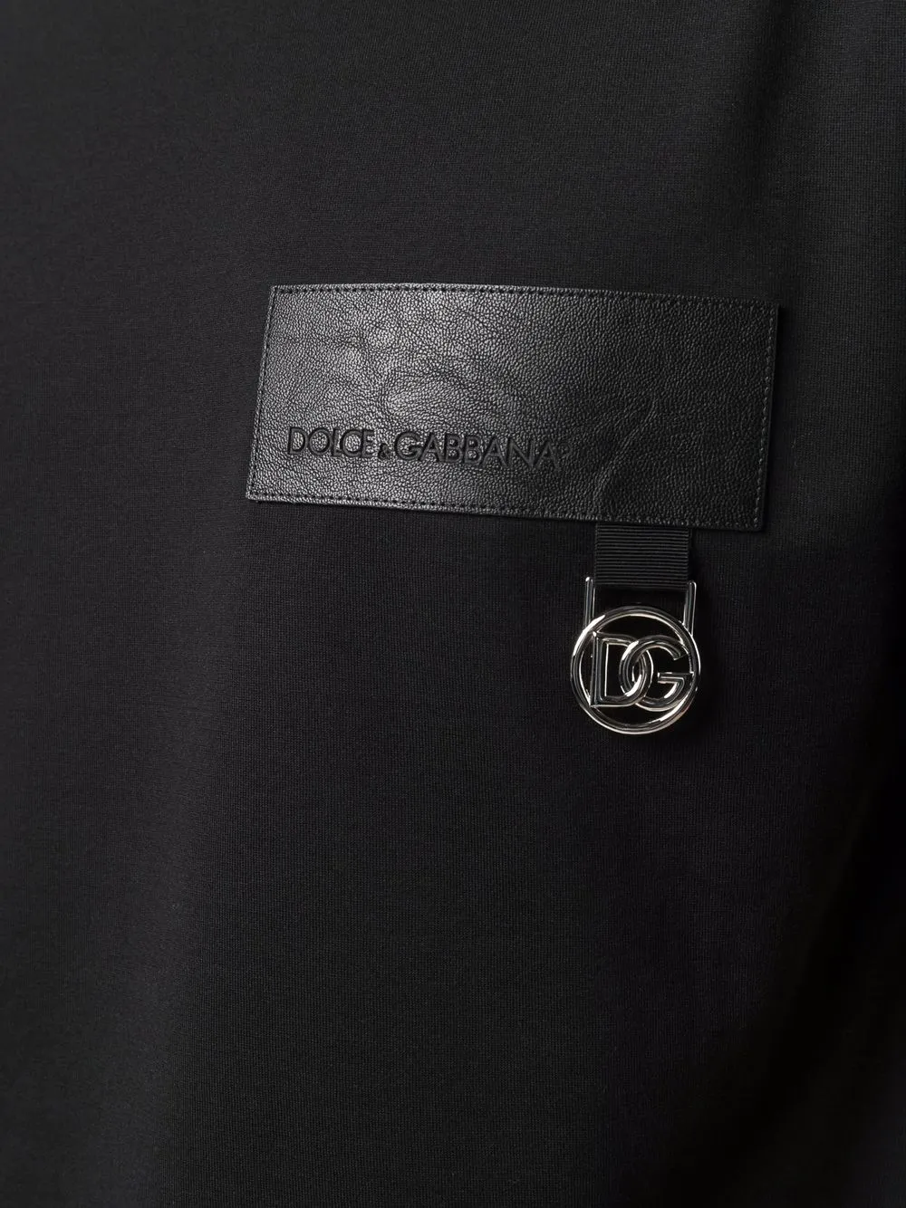 фото Dolce & gabbana футболка с нашивкой-логотипом