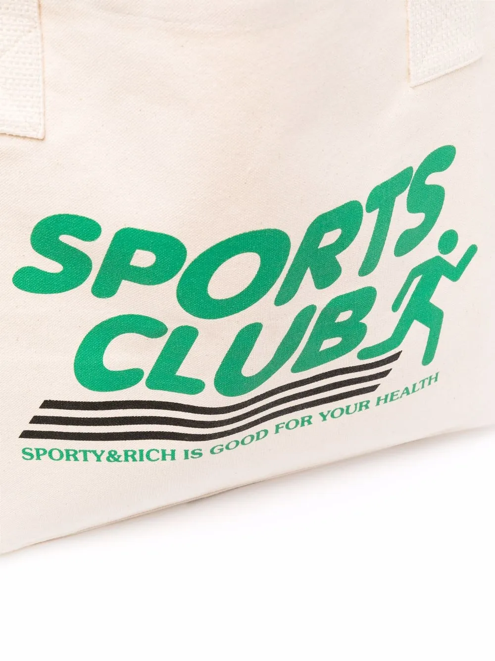 фото Sporty & rich сумка-тоут с принтом sports club