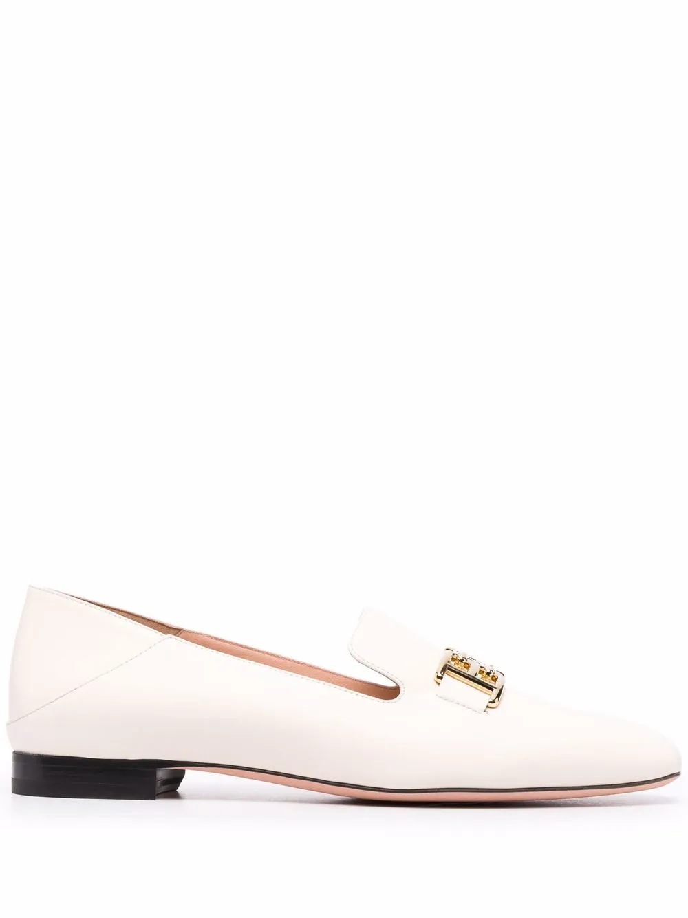 

Bally logo-buckle leather loafers - Neutrals