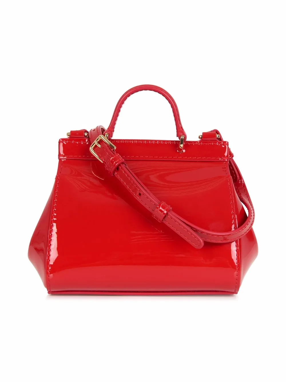 Dolce & Gabbana Kids Devotion lakleren schoudertas - Rood