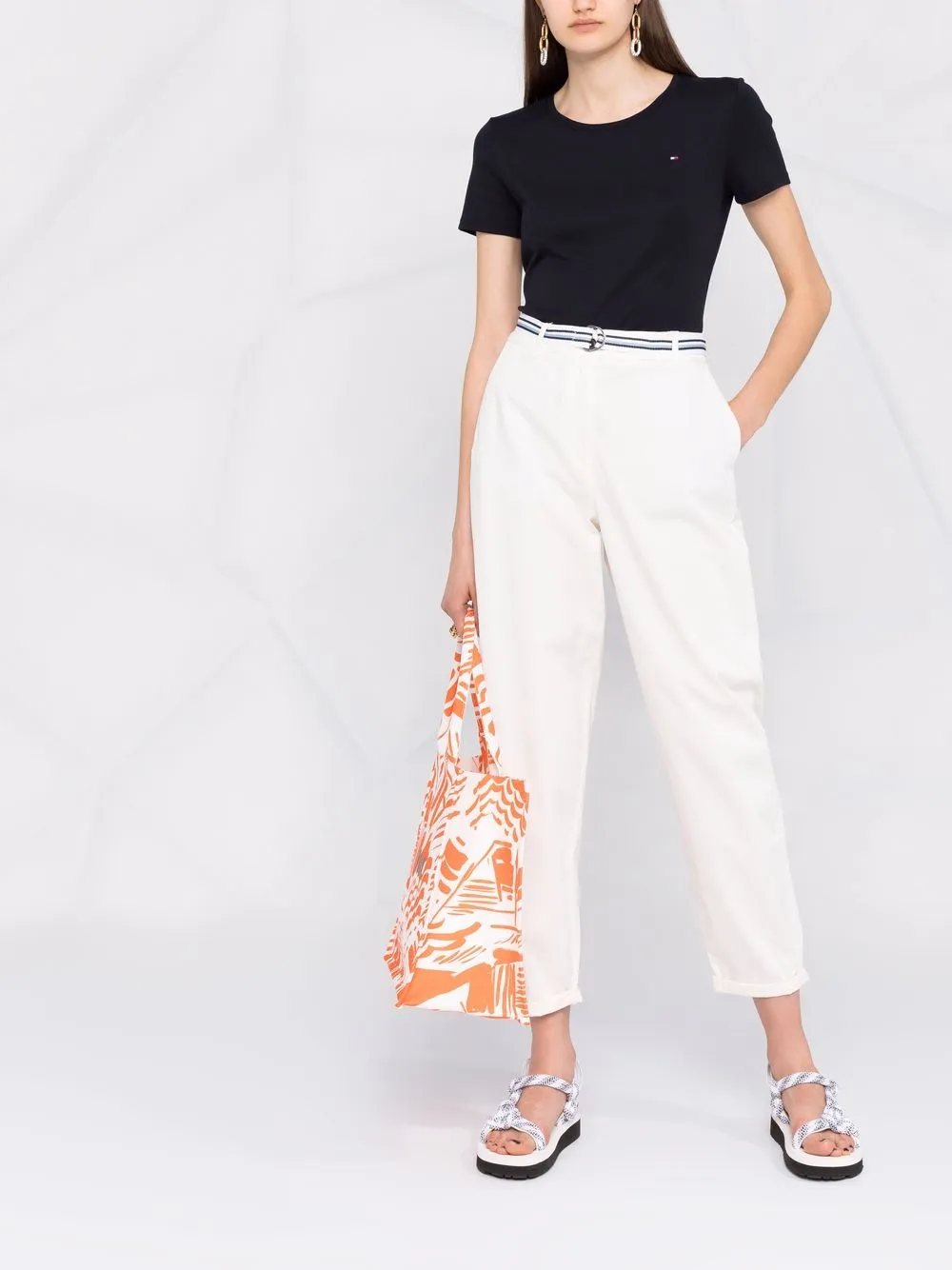 фото Tommy hilfiger футболка с нашивкой-логотипом