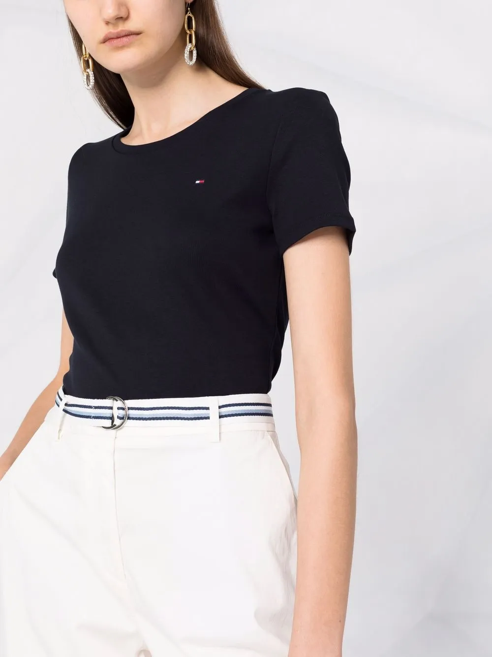 фото Tommy hilfiger футболка с нашивкой-логотипом