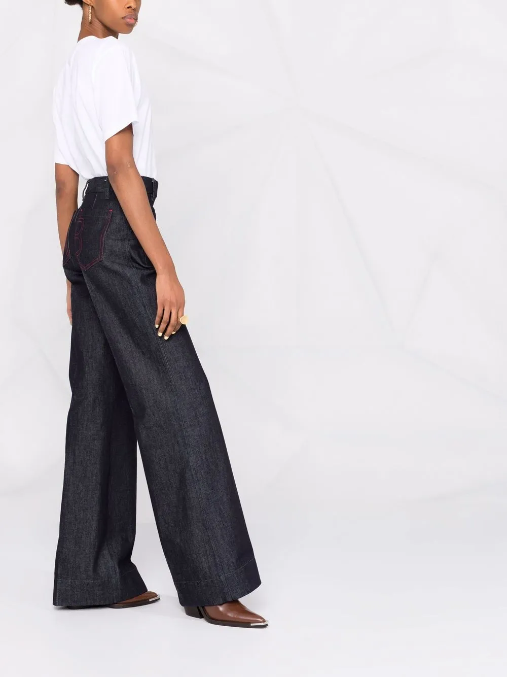 фото Victoria victoria beckham футболка из органического хлопка с логотипом