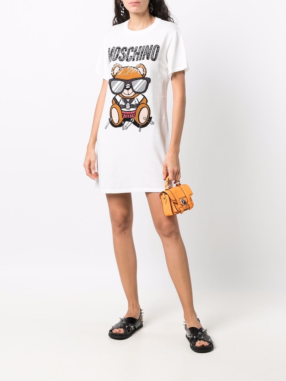 фото Moschino платье teddy bear вязки интарсия