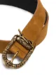Saint Laurent Celtic suede buckle belt