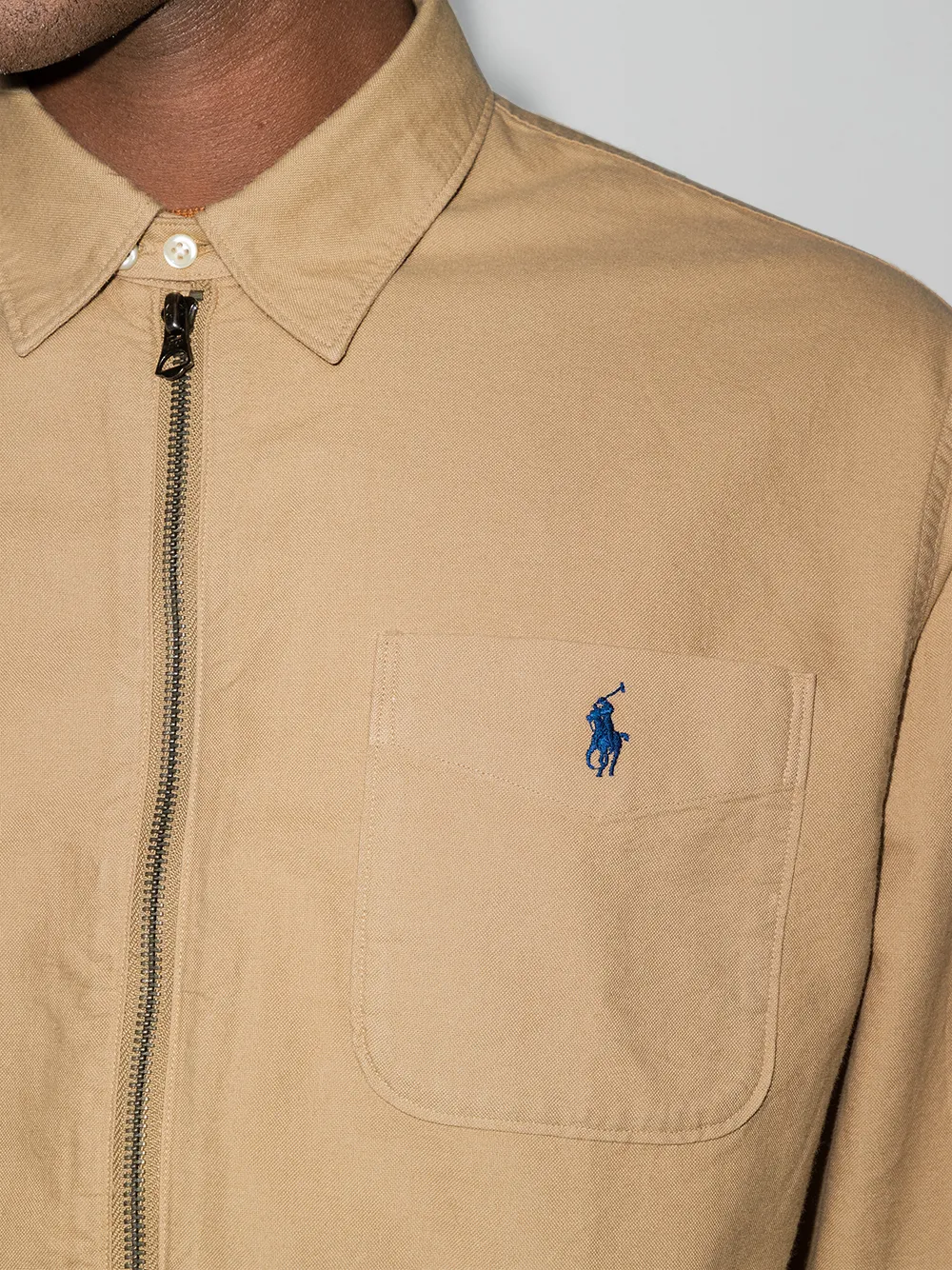 фото Polo ralph lauren куртка-рубашка polo pony на молнии