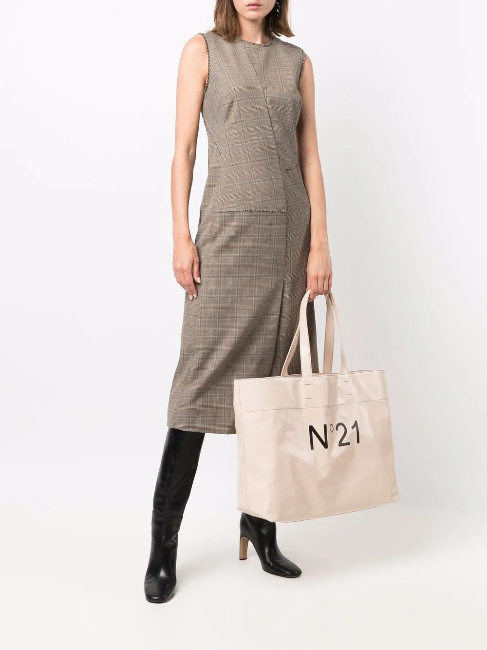 Image 2 of Nº21 logo-print shopping bag