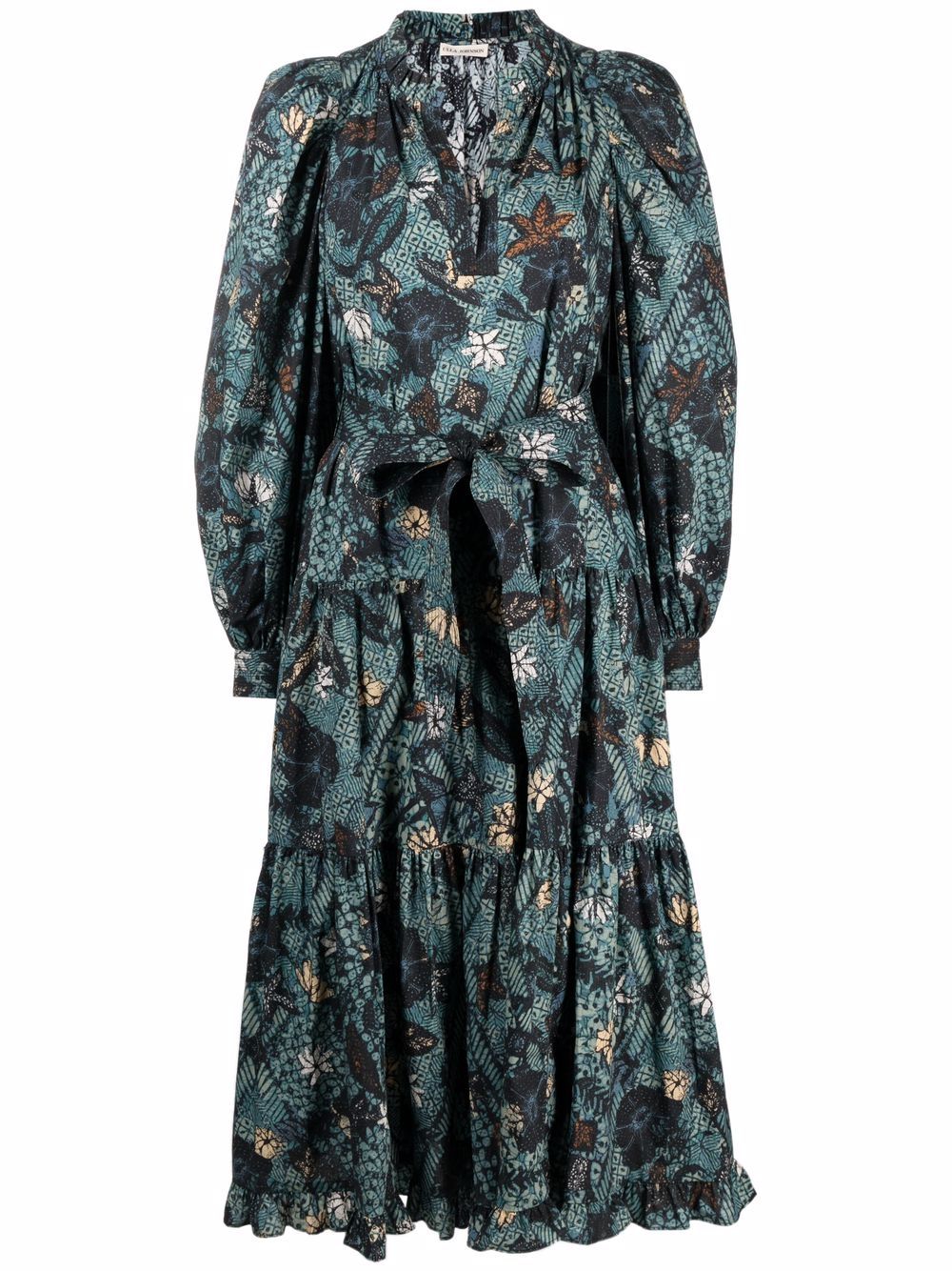 Ulla Johnson Floral Cotton Midi Dress - Farfetch