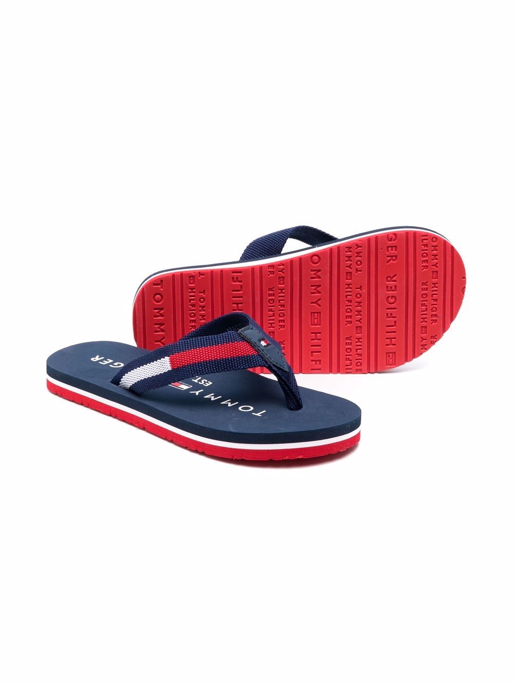 фото Tommy hilfiger junior шлепанцы с тисненым логотипом