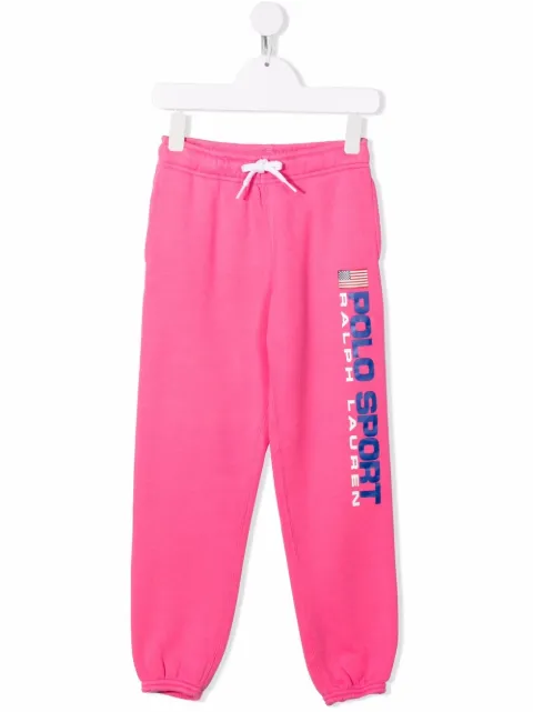 POLO RALPH LAUREN KIDS logo-print track pants