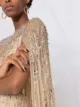 Jenny Packham sequin-embellished cape gown