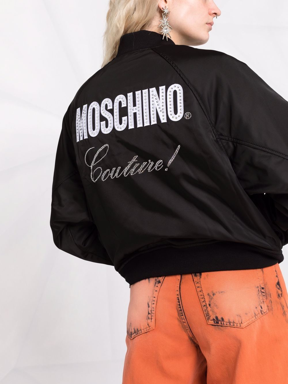 фото Moschino бомбер с логотипом