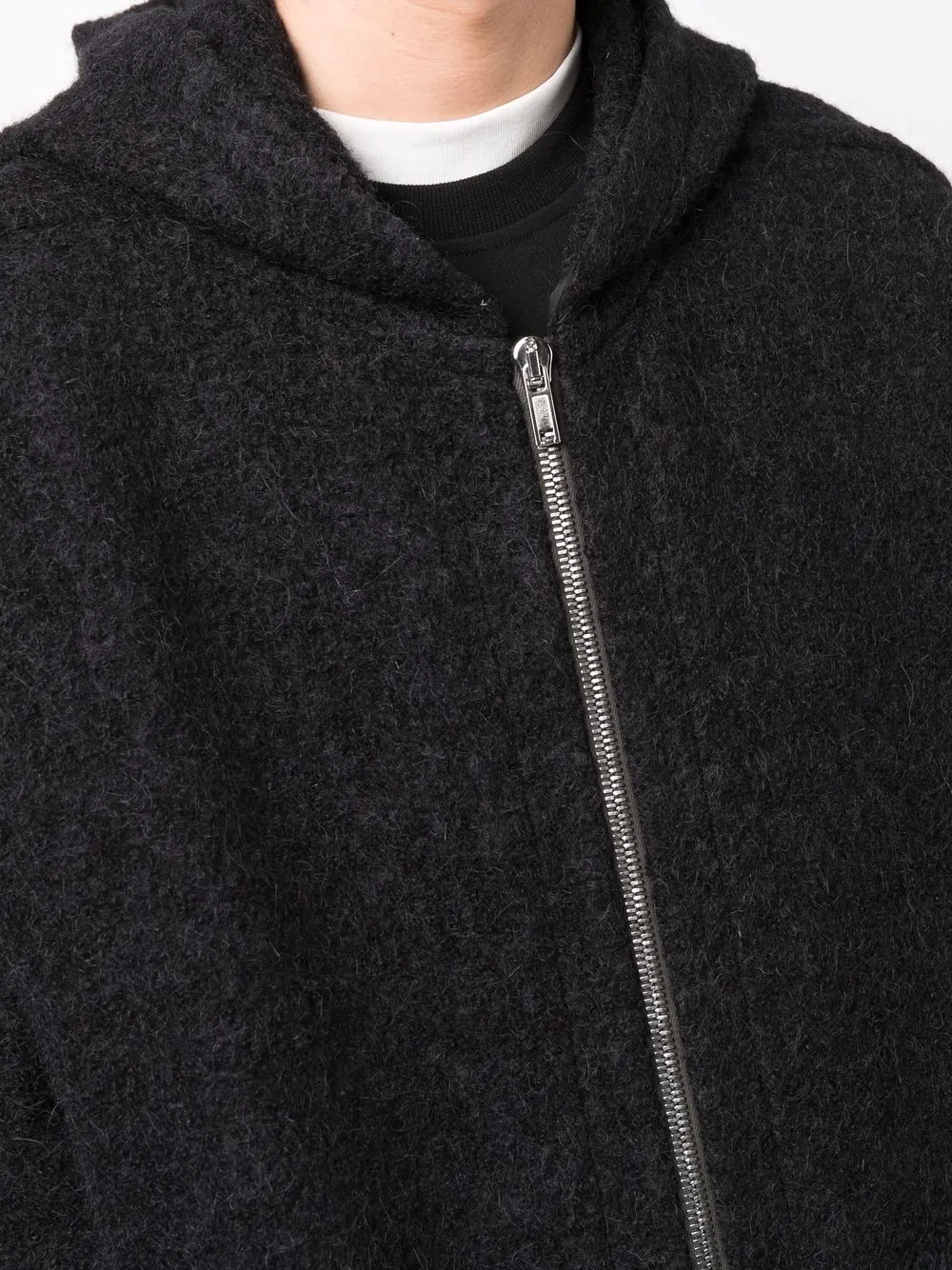 фото Rick owens куртка оверсайз с капюшоном