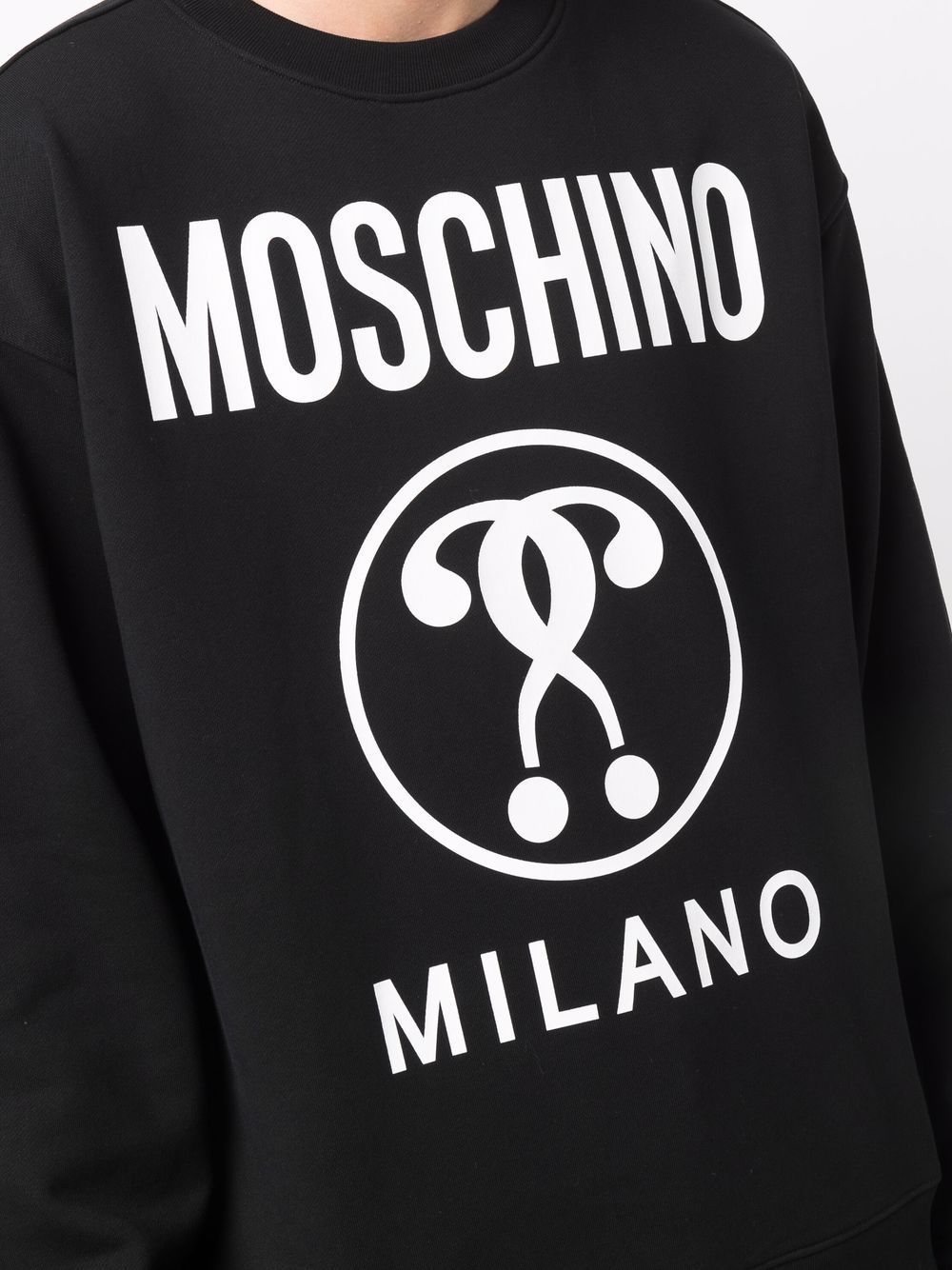 фото Moschino толстовка с принтом double question mark