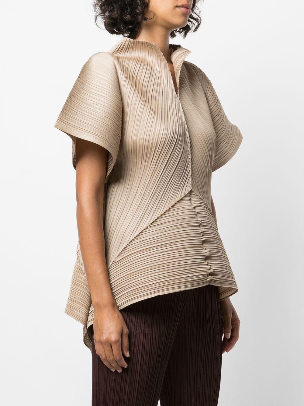 фото Pleats please issey miyake структурированный топ с плиссировкой