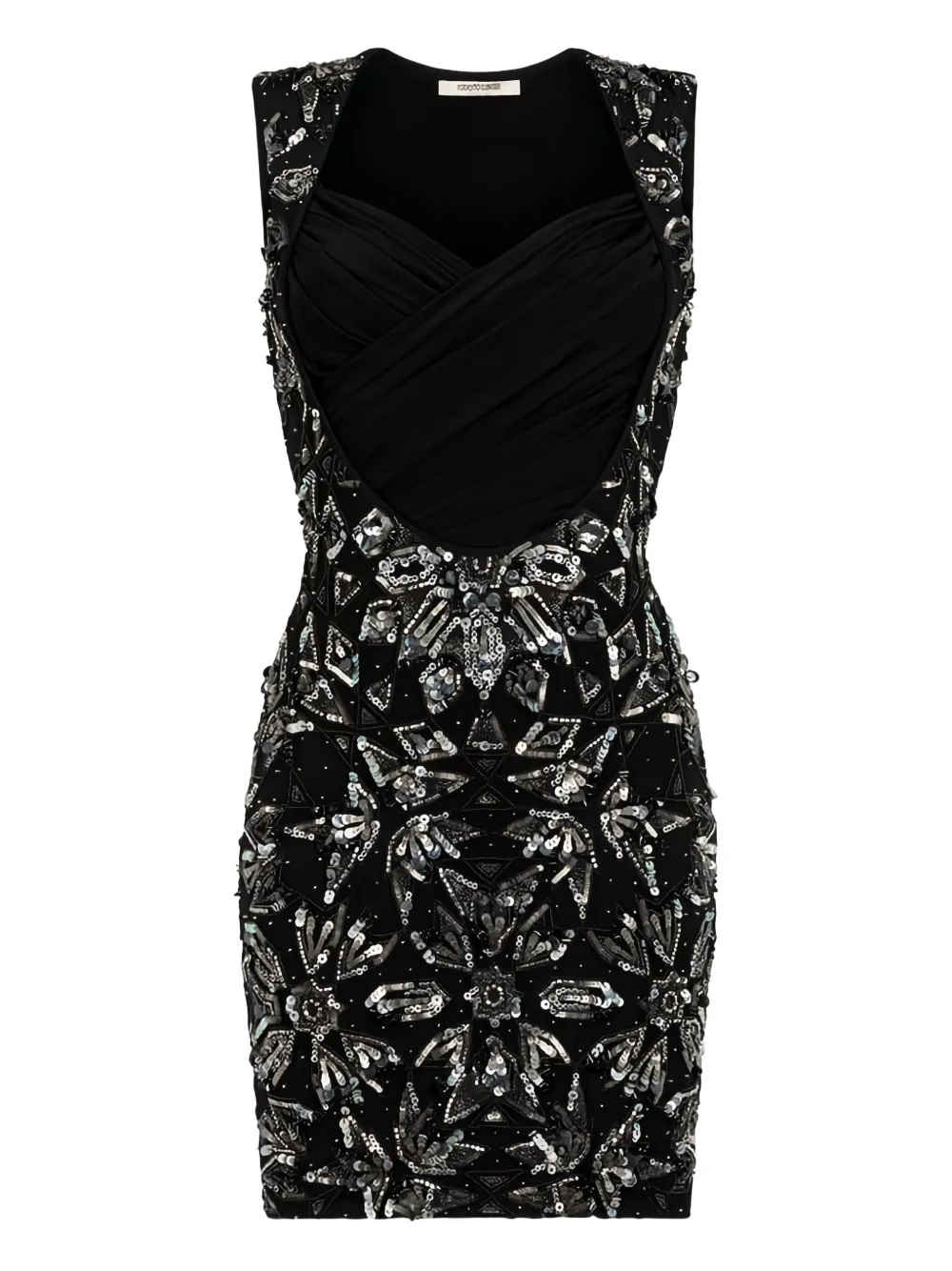 Roberto Cavalli v-neck midi dress | Black | Image 1