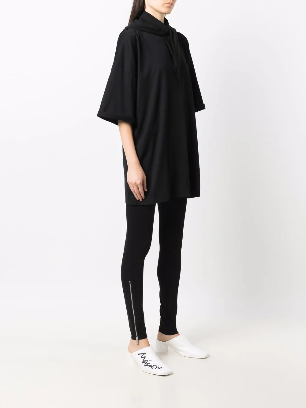 фото Mm6 maison margiela длинная футболка