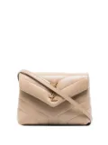 Saint Laurent Loulou leather shoulder bag - Neutrals