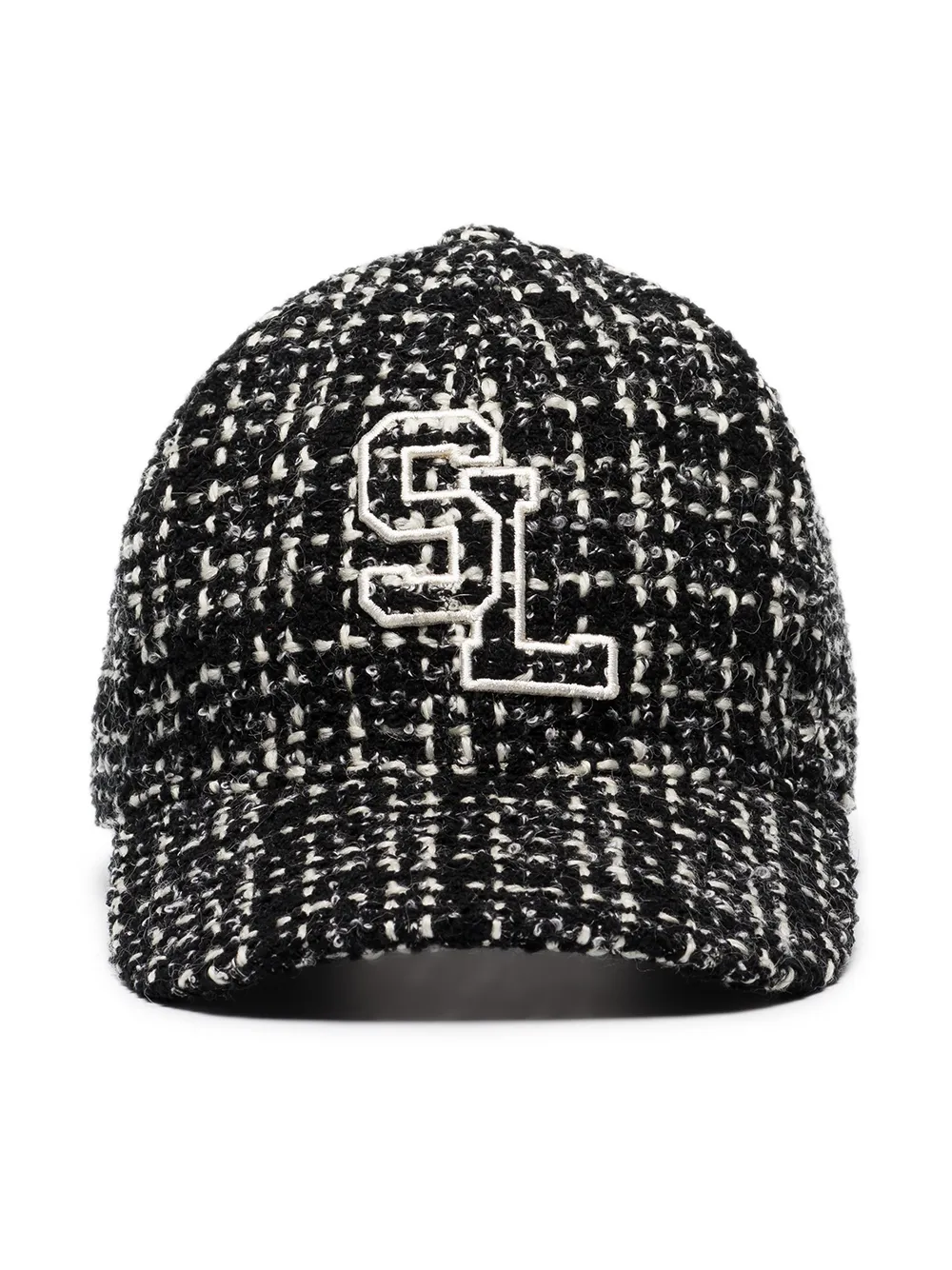 Saint Laurent Tweed Baseball Cap