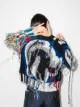 Charles Jeffrey Loverboy Guddle patchwork fringed jumper