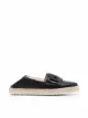 Tod's Espadrille bico arredondado com solado de ráfia