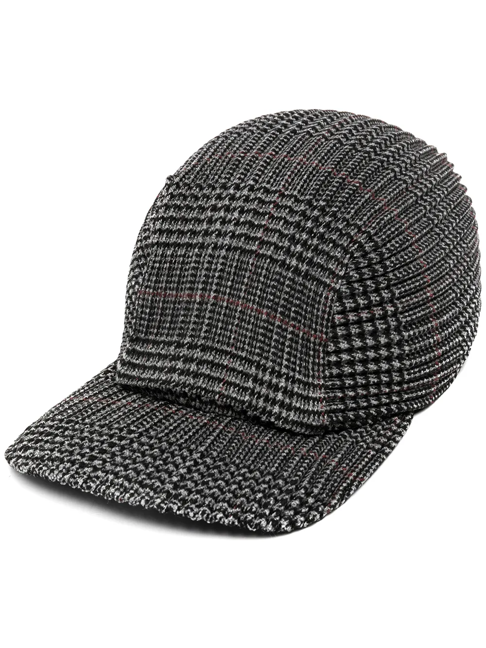 

Homme Plissé Issey Miyake gorra con estampado de cuadros - Gris