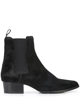 amiri 皮质鞋底切尔西靴