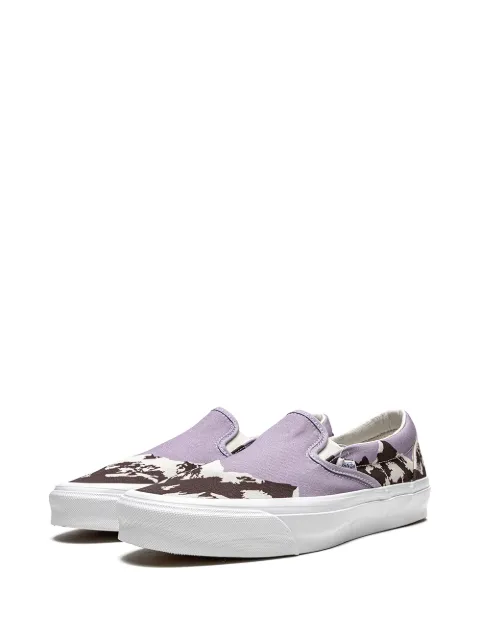purple slip ons