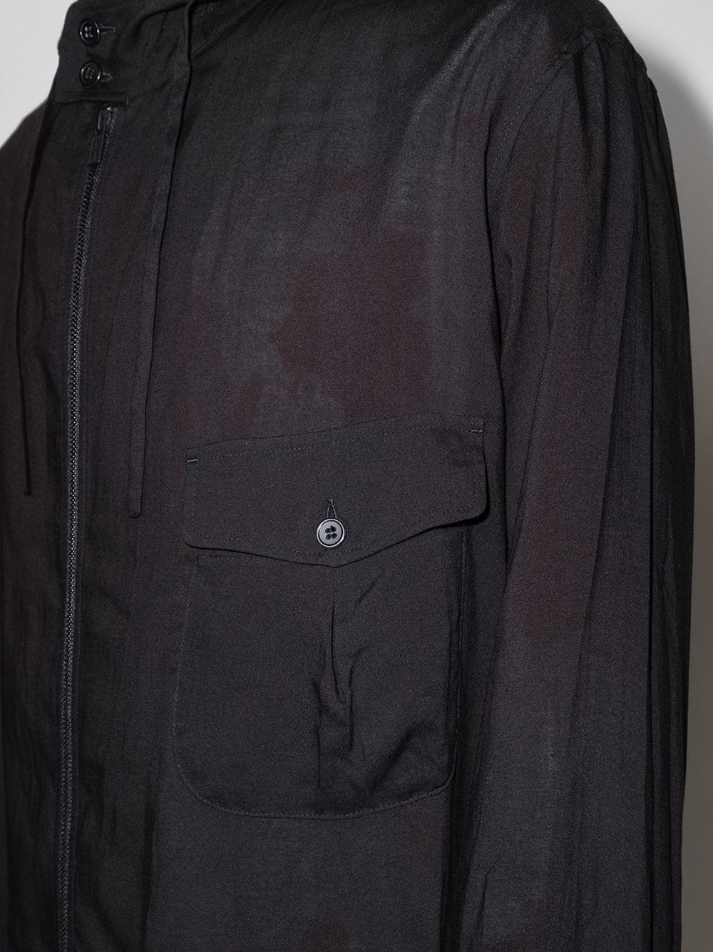 фото Yohji yamamoto куртка на молнии с капюшоном