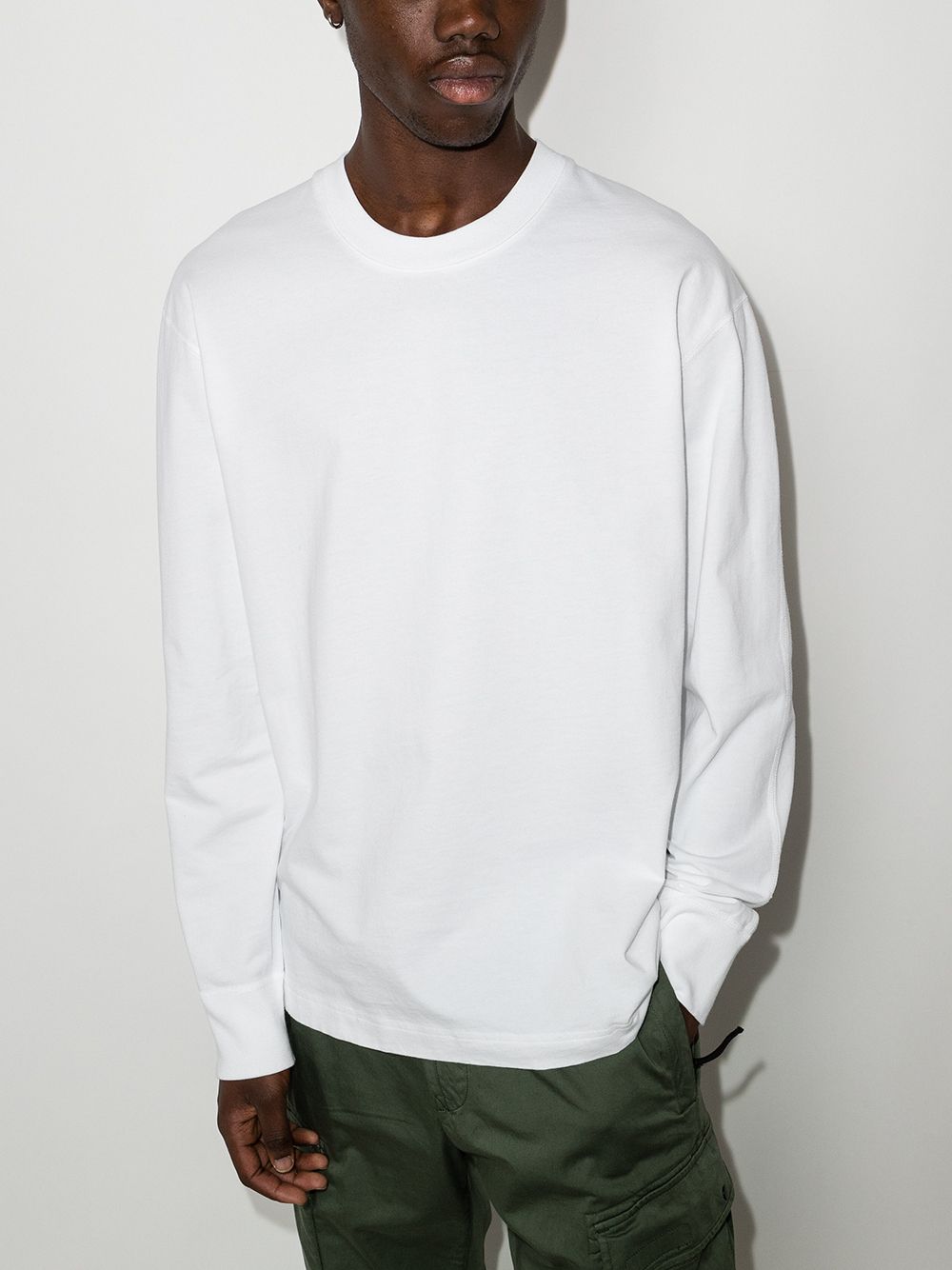 фото Reigning champ re ch mdwt ls tee wht