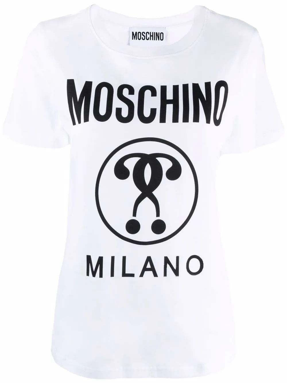 фото Moschino футболка с принтом double question mark