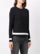 Calvin Klein stripe-print knitted top