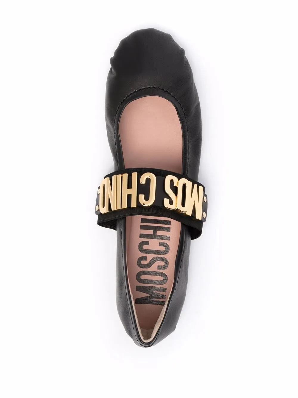 фото Moschino балетки с логотипом