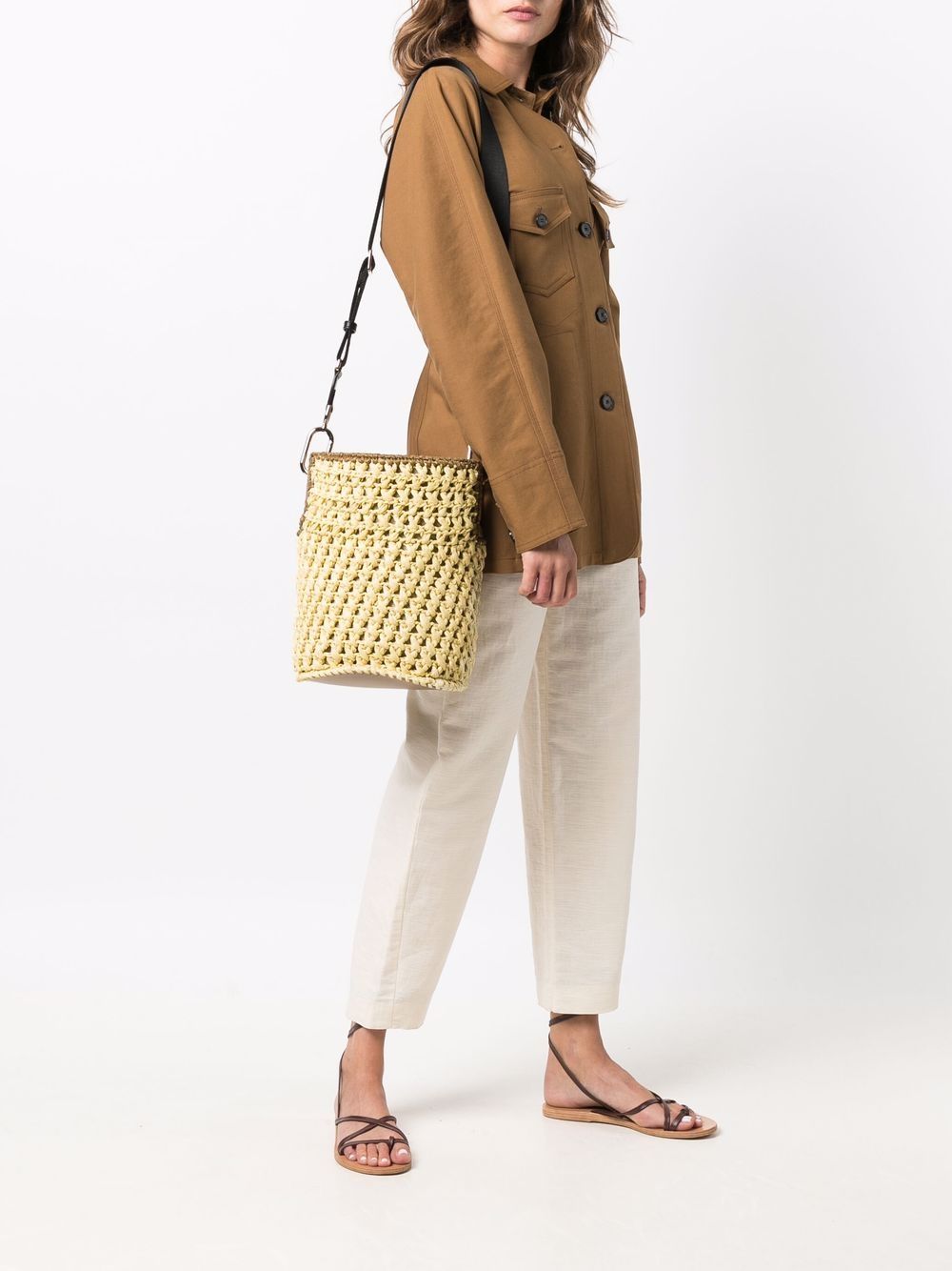 Furla Woven Raffia Shoulder Bag - ShopStyle