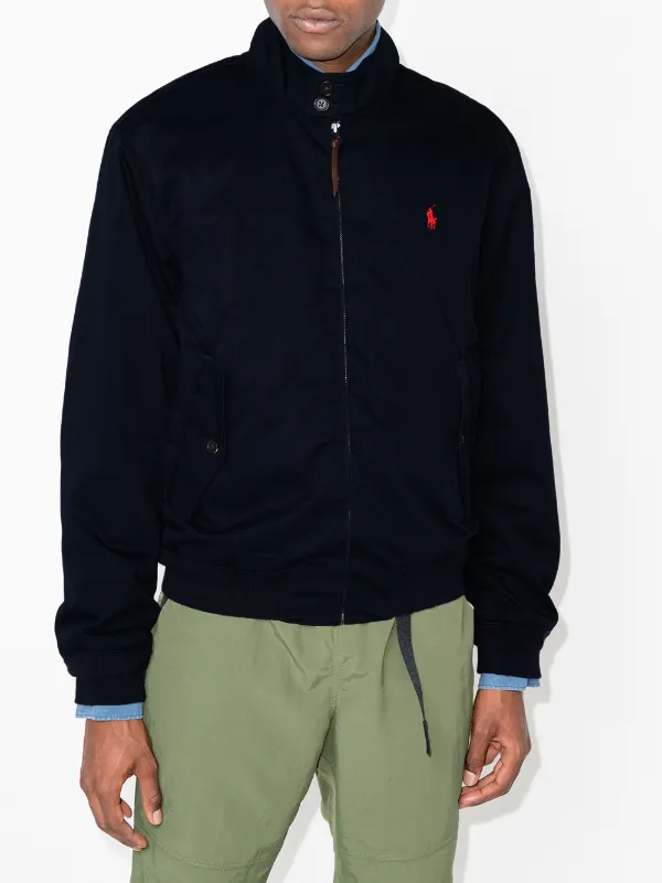 Polo Ralph Lauren Embroidered Pony zip-up Jacket - Farfetch