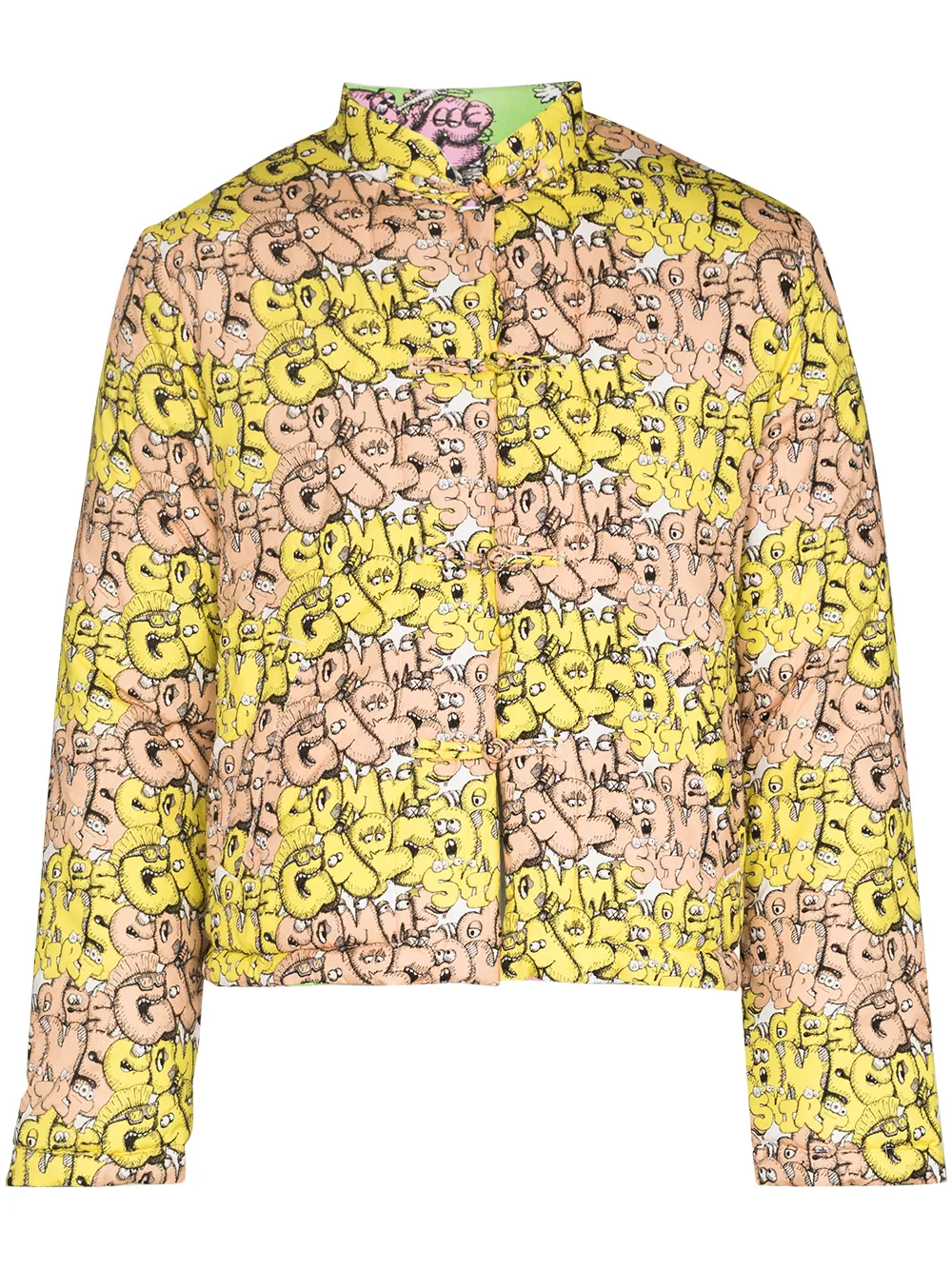 фото Comme des garçons shirt куртка с логотипом из коллаборации с kaws
