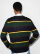 Polo Ralph Lauren cable-knit stripe-pattern jumper